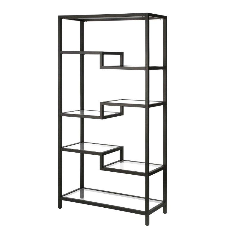 Metal 4 Raflı Açık Sırtlı Endüstriyel Kitaplık - 173x87x36 cm - 312611