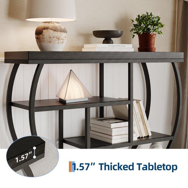 Metal Ayaklı Ahşap 4 Raflı Modern Dresuar - 100 cm - 331569