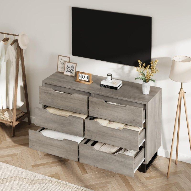 Metal Ayaklı MDF Geniş Çekmeceli Şifonyer - 307842