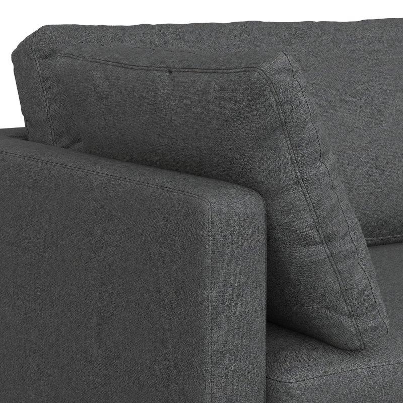 Metal Ayaklı Yastık Sırtlı 3 Kişilik Bohem Koltuk - 229 cm - 283068