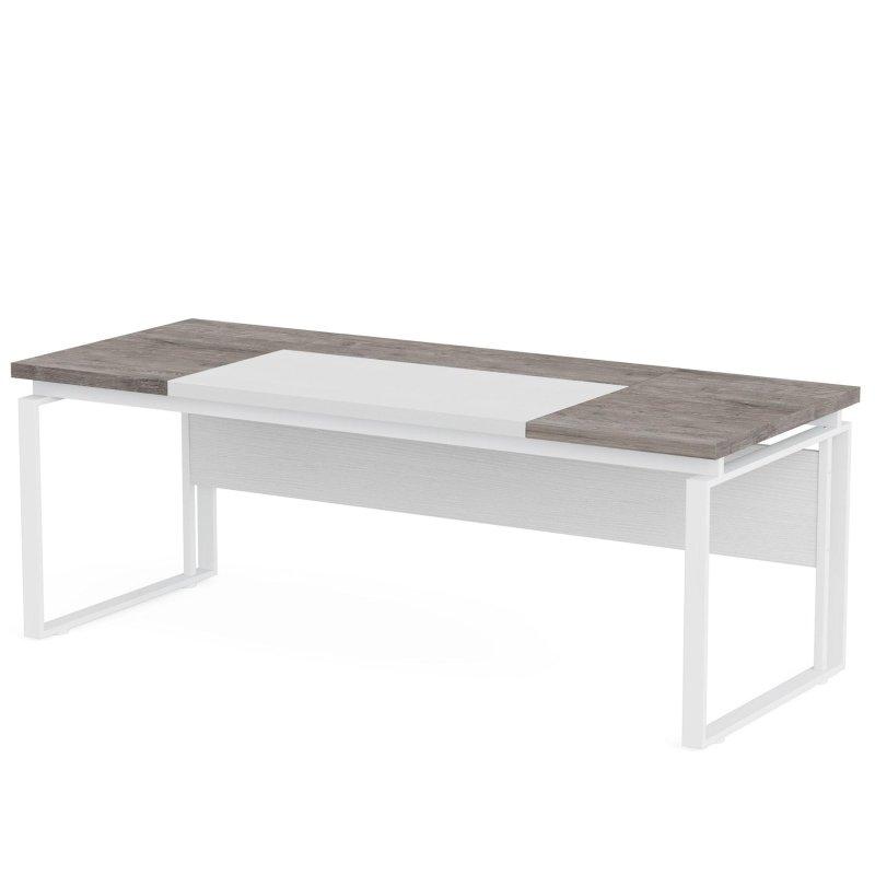 Metal Çerçeveli Modern Ahşap Yönetici Ofis Masası - 160 cm - 326622