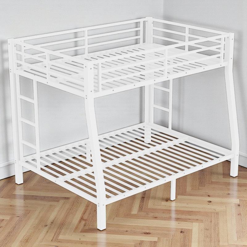 Metal Çift Merdivenli Geniş Alt Yataklı Ranza - 161x211 cm - 247686