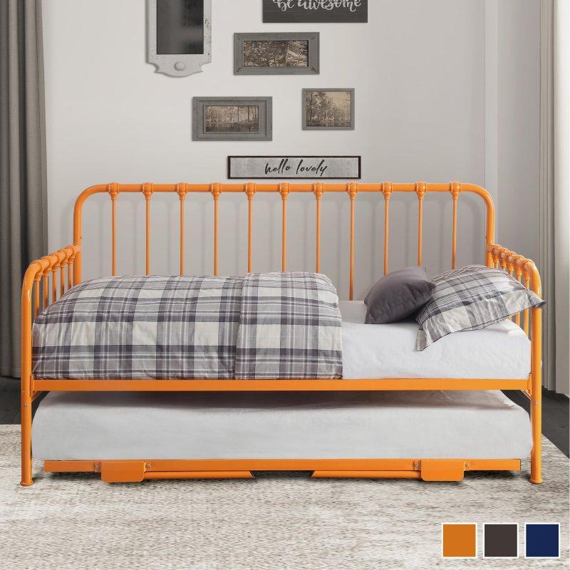 Metal İğ Detaylı Asansörlü Yavru Yataklı Daybed Karyola - 330649