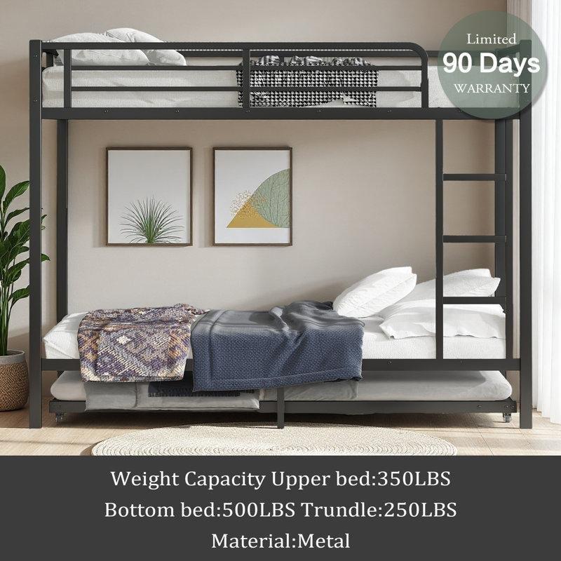 Metal Yavru Yataklı Dahili Merdivenli Ranza - 106x211 cm - 246484