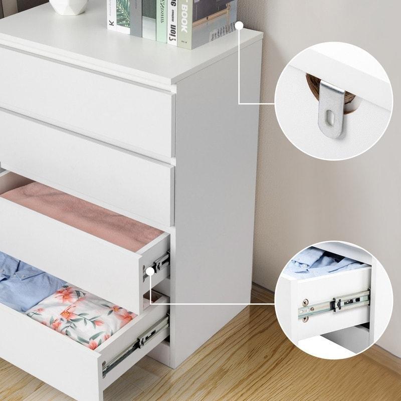 Modern Ahşap 4 Çekmeceli Şifonyer - 308893