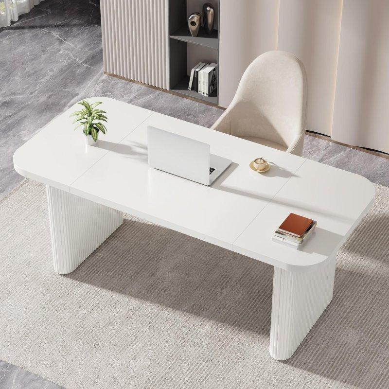 Modern Ahşap Dikdörtgen Ofis Masası - 161 cm - 327840