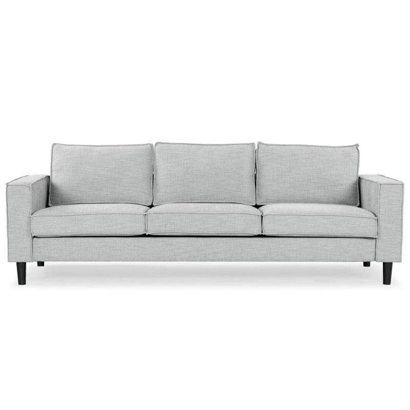 Modern Tasarım Kumaş Döşemeli Ahşap Ayaklı 3.5 Kişilik Bohem Koltuk - 278180