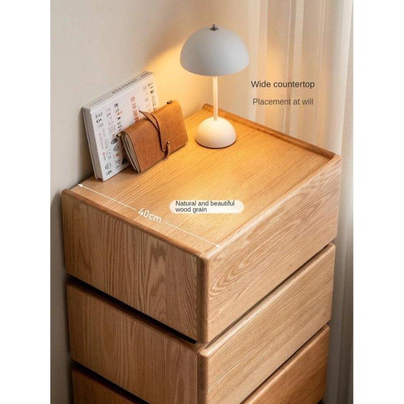 Naturel Masif Ahşap Modüler Tek Çekmeceli Şifonyer - 51x40x25 cm - 301604