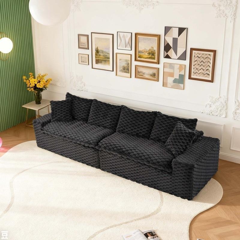 Polyester Kadife Modüler El Yapımı Bohem Koltuk - 305 cm - 279742