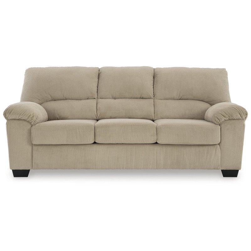 Polyester Kumaş Çıkarılabilir Minderli 3 Kişilik Bohem Koltuk - 211x97x102 cm - 277265