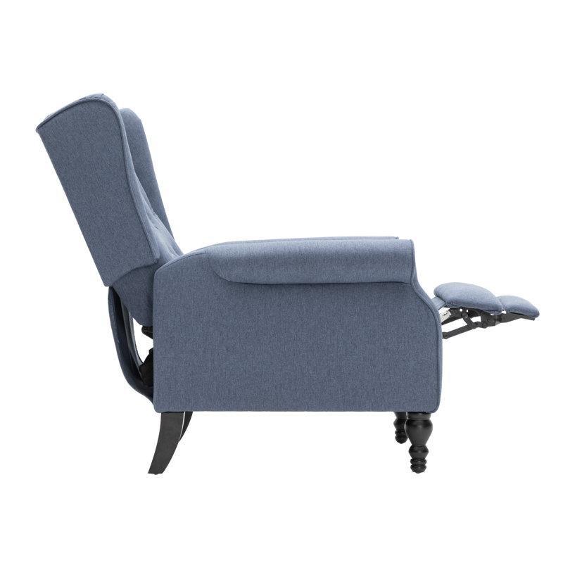 Polyester Kumaş Kapitoneli Yatar Mekanizmalı Kulaklı Baba Koltuğu - 76x89x102 cm - 322069