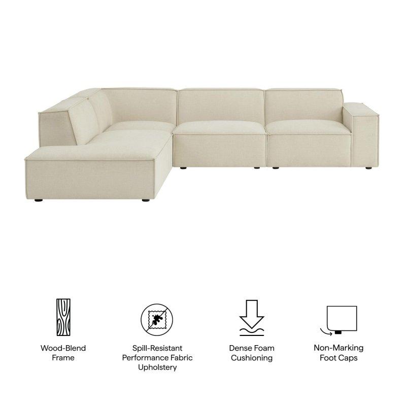 Polyester Kumaş Modüler Leke Tutmaz Köşe Koltuk - 335x246 cm - 257576
