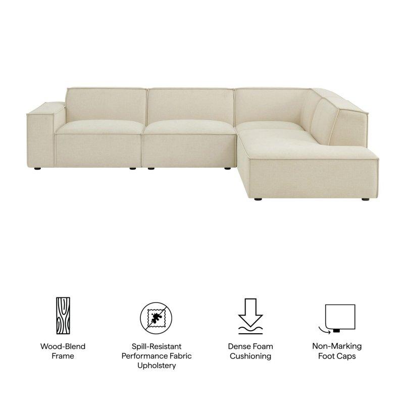 Polyester Kumaş Modüler Leke Tutmaz Köşe Koltuk - 335x246 cm - 258404