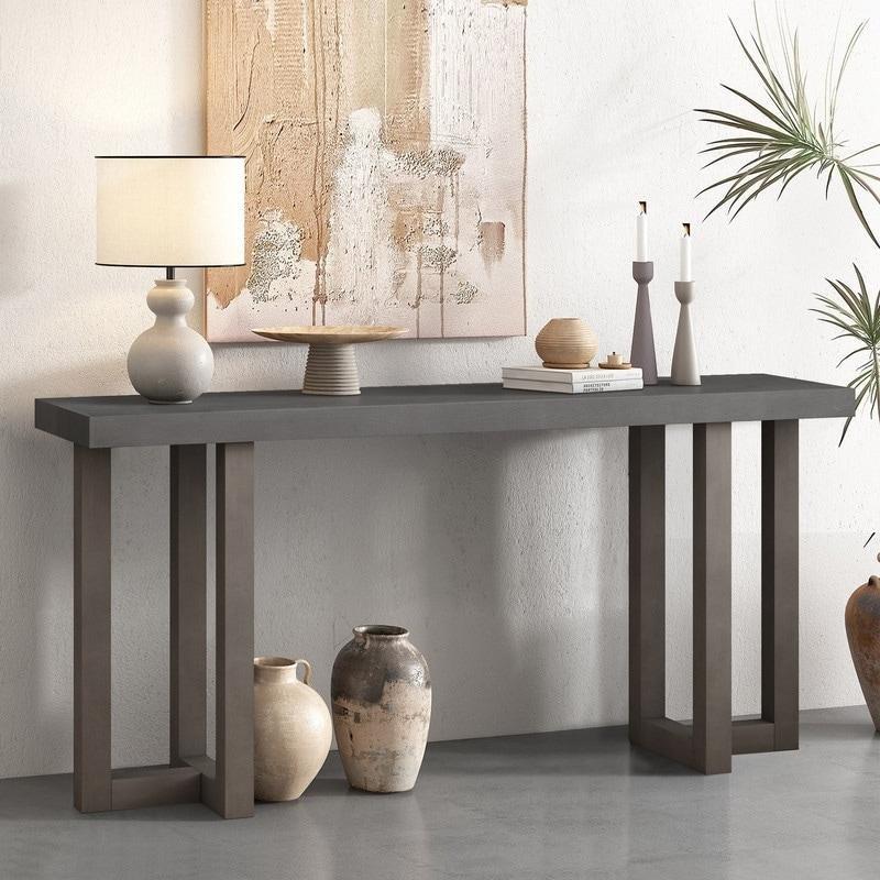 Raflı Geometrik Desenli Masif Çam Ayaklı MDF Dresuar - 332328 Raflı Geometrik Desenli Masif Çam Ayaklı MDF Dresuar - 332328