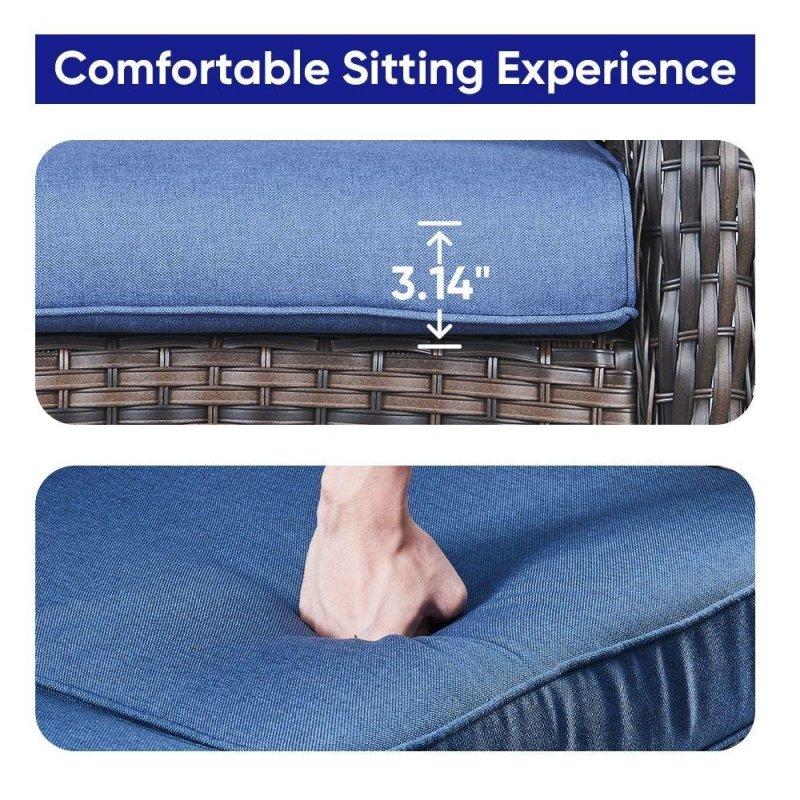 Rattan Ateş Çukurlu ve Planör Koltuklu Bahçe Takımı - 270901