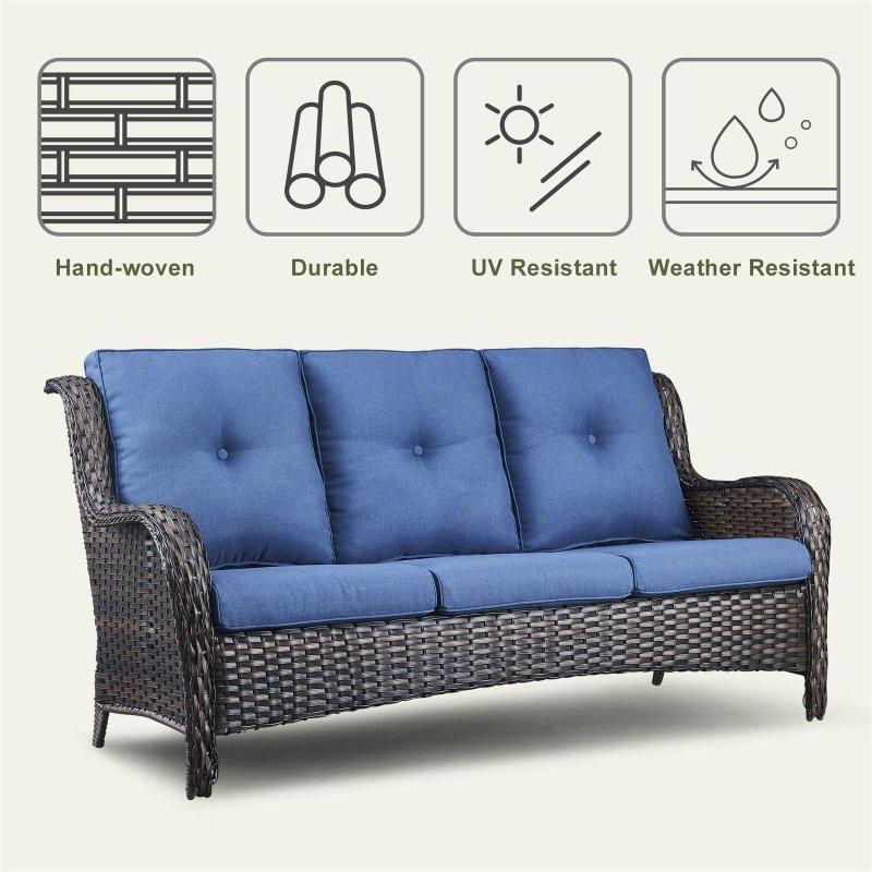 Rattan Derin Oturumlu Sehpalı Bahçe Takımı - 275807