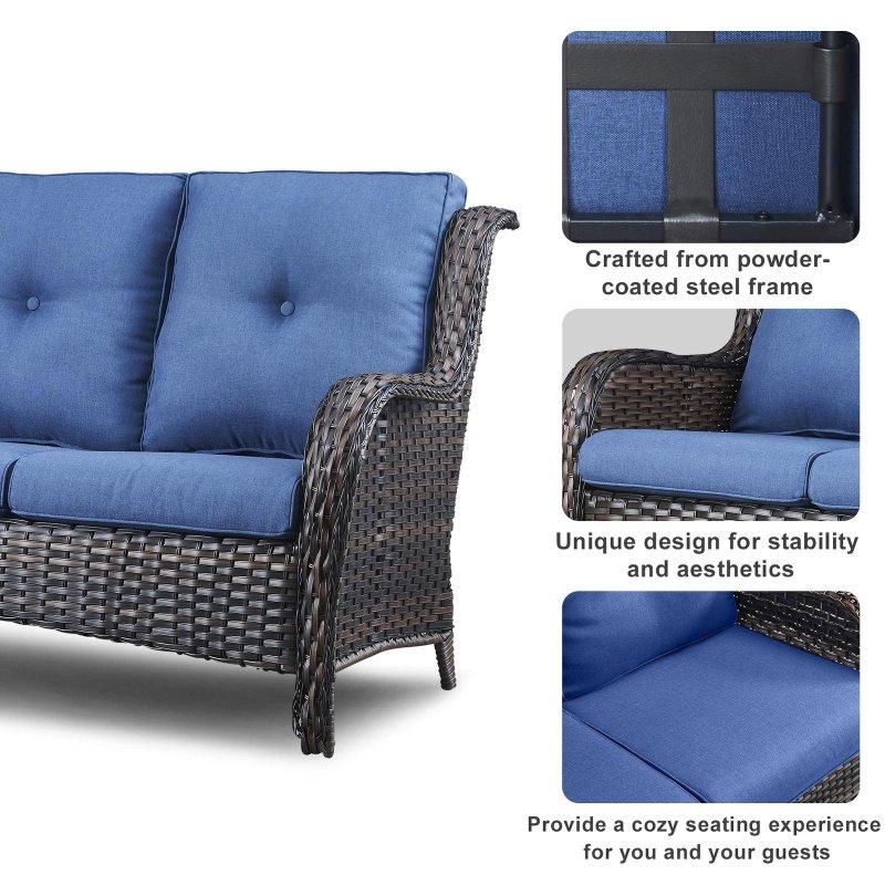 Rattan Derin Oturumlu Sehpalı Bahçe Takımı - 275807