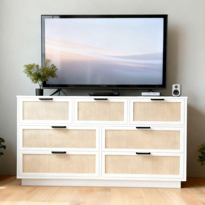 Rattan Detaylı 7 Çekmeceli MDF Şifonyer - 302858