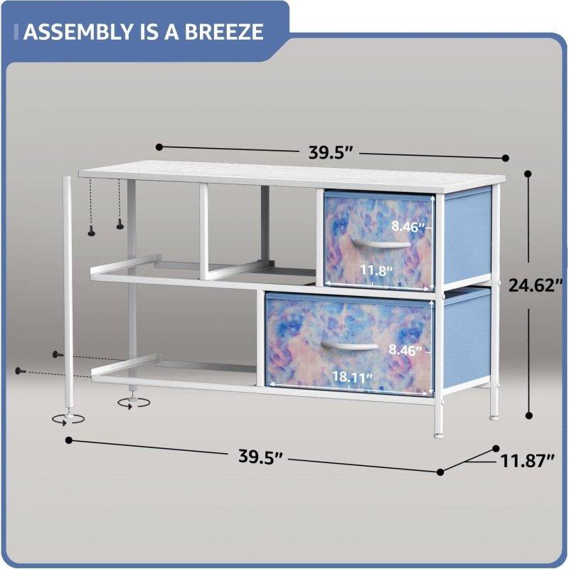 Renkli Metal 5 Çekmeceli Şifonyer - 306952