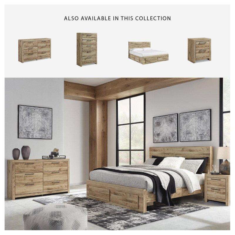 Rustik Bej MDF 6 Çekmeceli Şifonyer - 302924