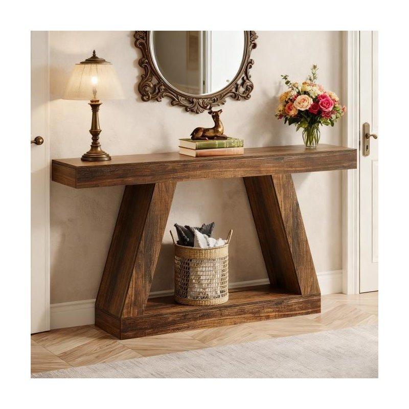 Rustik MDF Raflı Dresuar - 140 cm - 332934