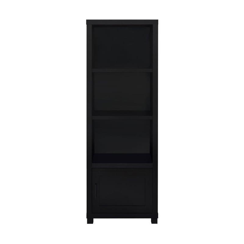 Siyah Ahşap Kapaklı 3 Raflı Kitaplık - 61x41x181 cm - 314414
