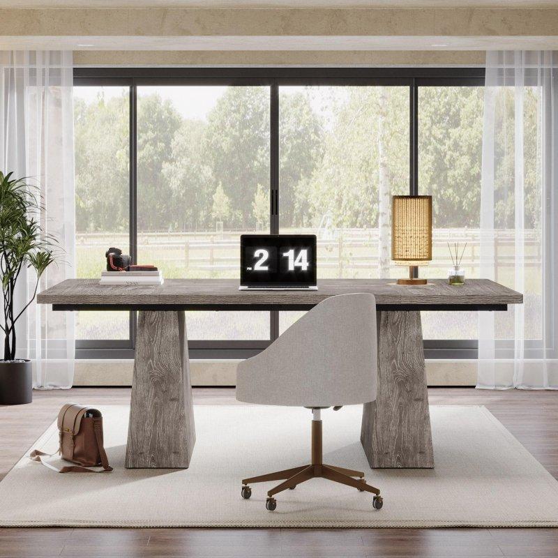 Siyah Ahşap Modern Dikdörtgen Yönetici Ofis Masası - 161x79 cm - 326855