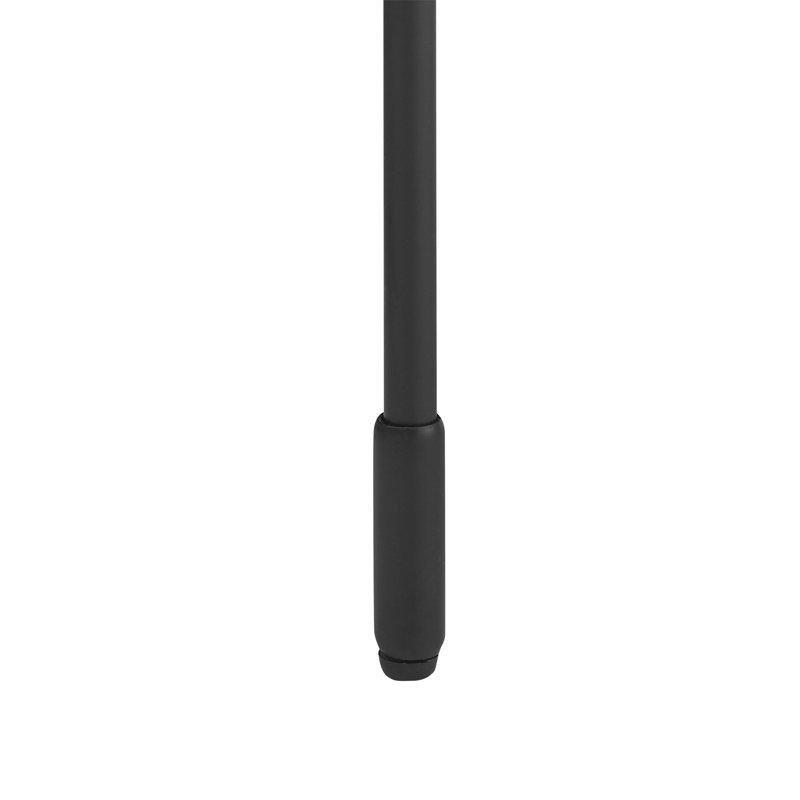 Siyah Ahşap Yükseltilmiş Kenarlı Metal Ayaklı Yuvarlak Orta Sehpa - 92 cm - 243753