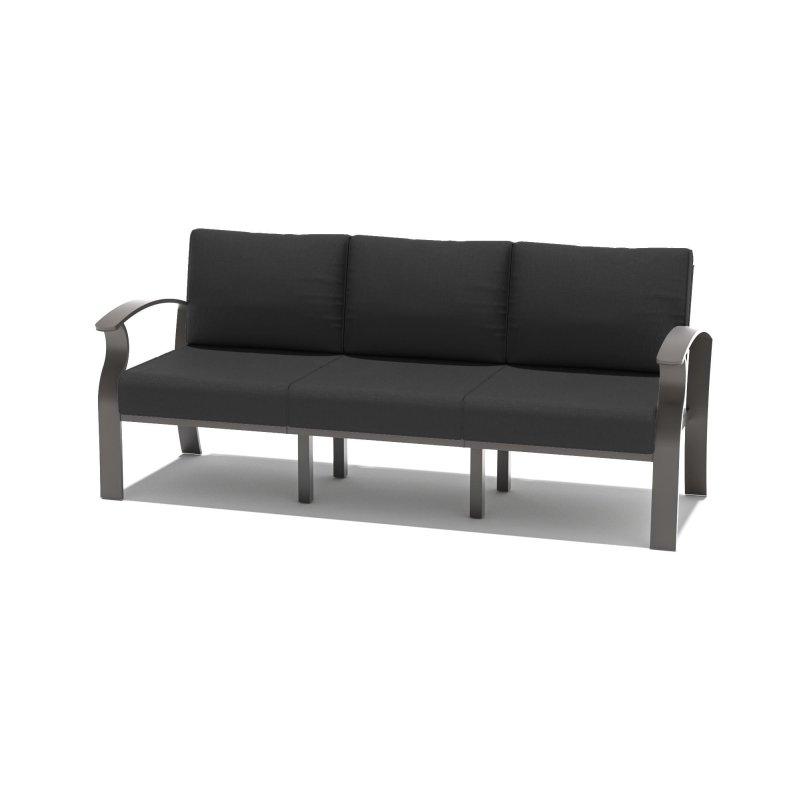 Siyah Alüminyum Dış Mekan 3 Kişilik Minderli Bohem Koltuk - 181x87x65 cm - 287284 Siyah Alüminyum Dış Mekan 3 Kişilik Minderli Bohem Koltuk - 181x87x65 cm - 287284