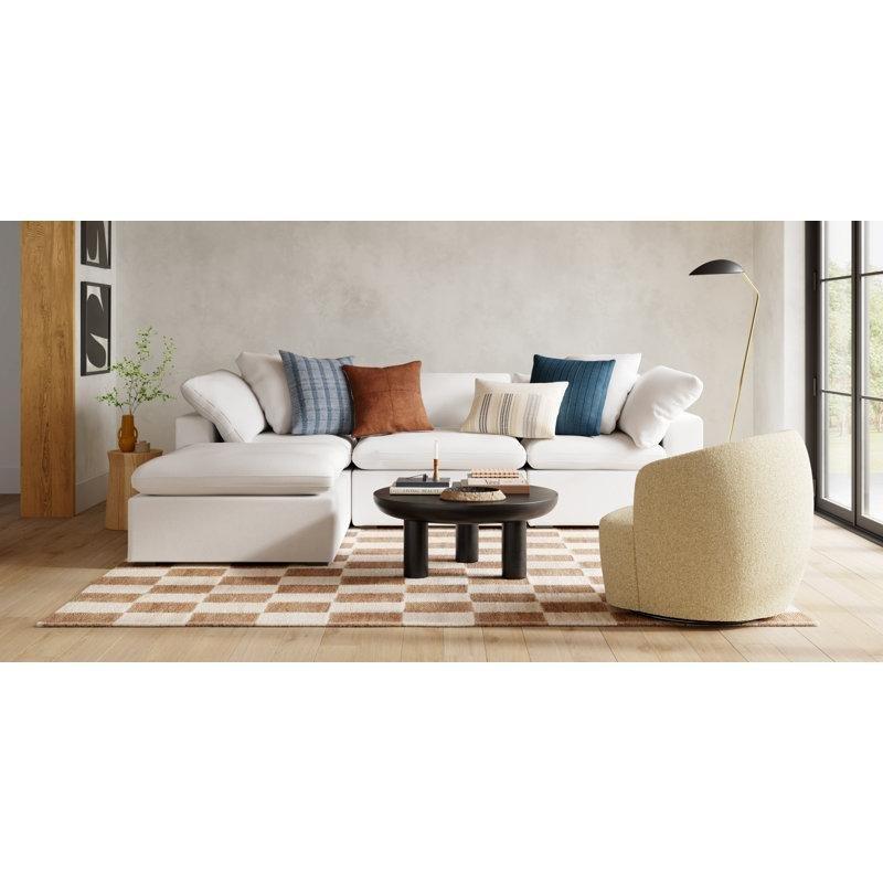 Siyah Beton Üç Ayaklı İçDış Mekan Yuvarlak Orta Sehpa - 90 cm - 244878