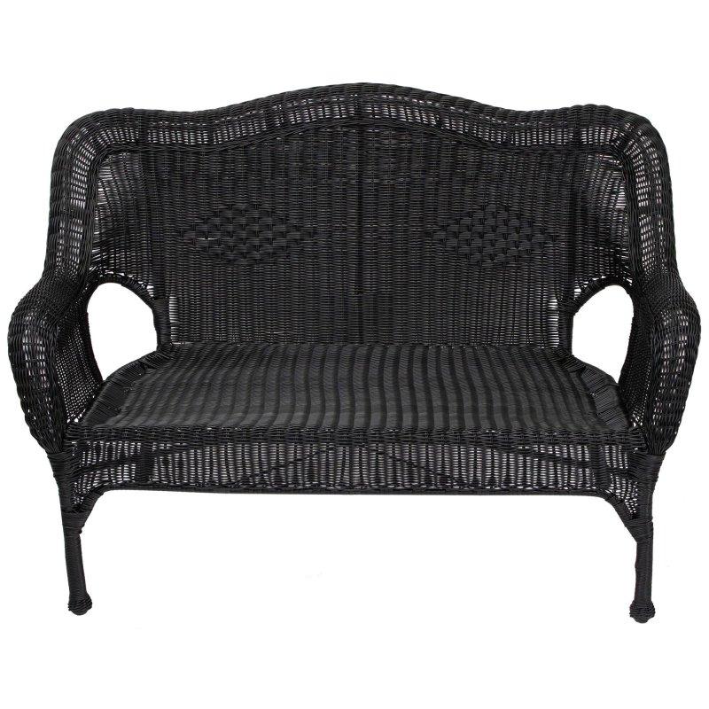 Siyah Çelik İskeletli El Örgüsü Rattan 4 Parça Bahçe Takımı - 274064