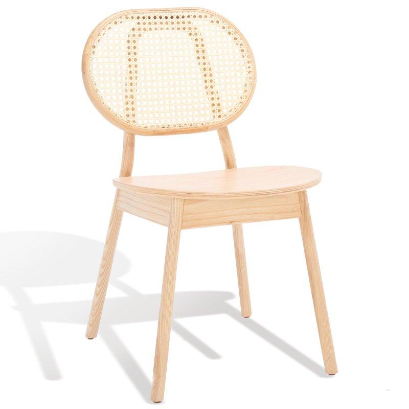 Siyah Masif Dişbudak 2li Set Rattan Sandalye - 49x61x82 cm - 252029