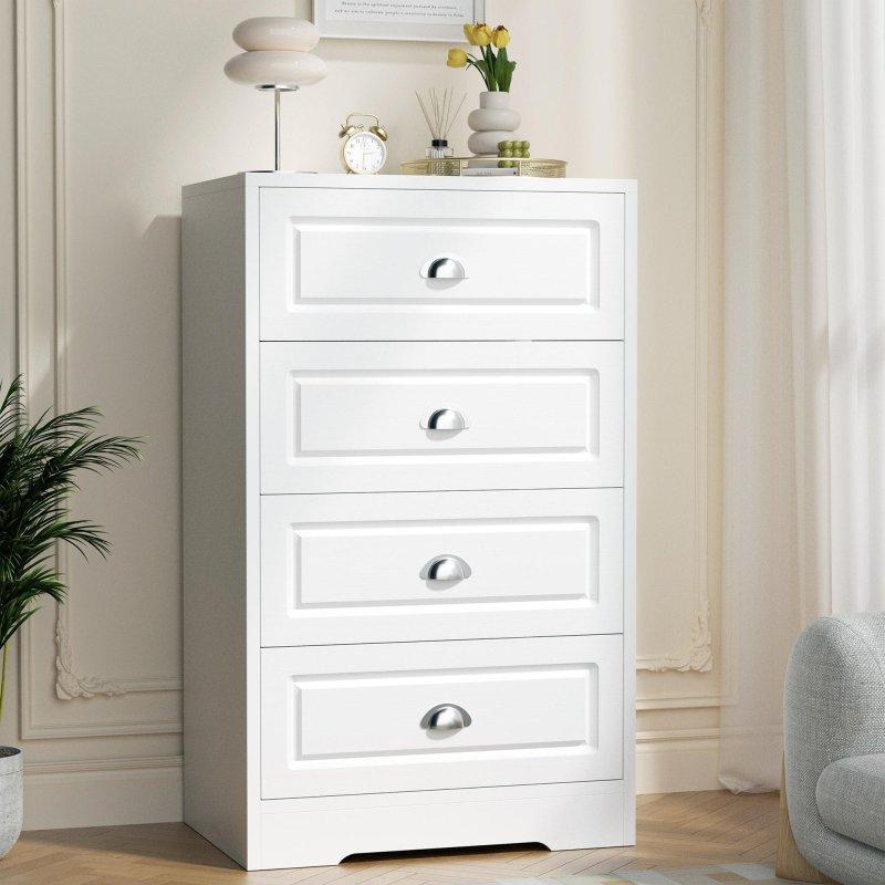Siyah MDF Ahşap 4 Çekmeceli Şifonyer - 60x100x40 cm - 308993 Siyah MDF Ahşap 4 Çekmeceli Şifonyer - 60x100x40 cm - 308993