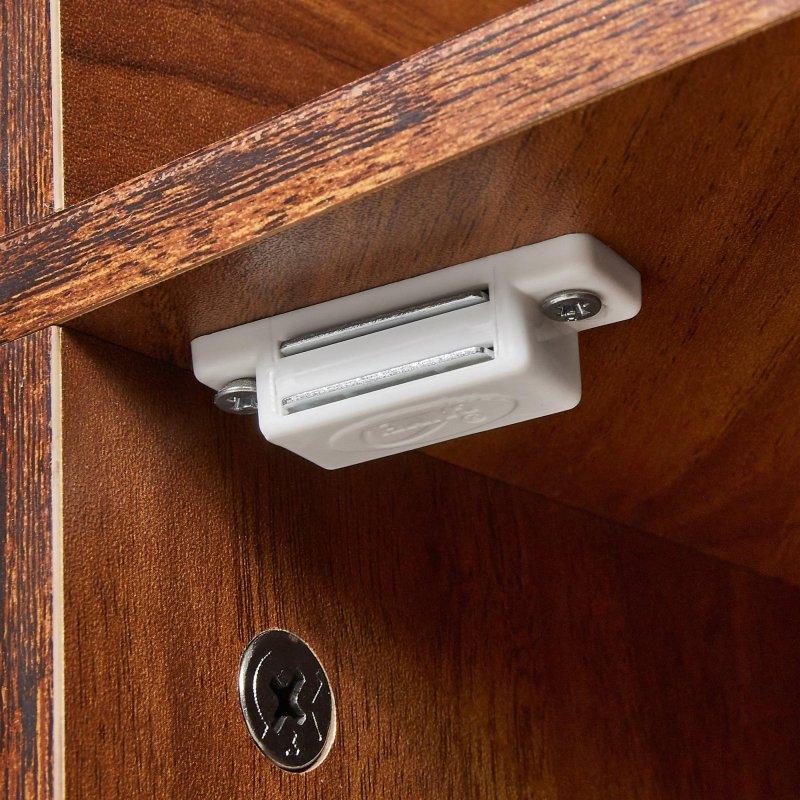 Siyah MDF Dahili Şarj İstasyonlu Ayarlanabilir Raflı Üçgen Köşe Kitaplık - 87 cm - 313281