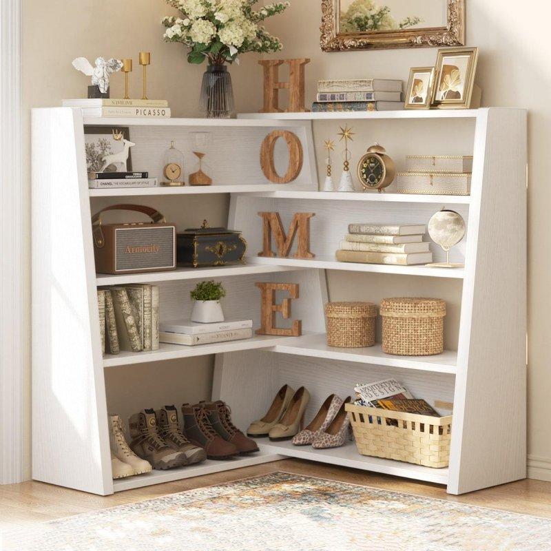 Siyah MDF Genişletilebilir Ayarlanabilir Köşe Kitaplık - 63-116 cm - 318958 Siyah MDF Genişletilebilir Ayarlanabilir Köşe Kitaplık - 63-116 cm - 318958