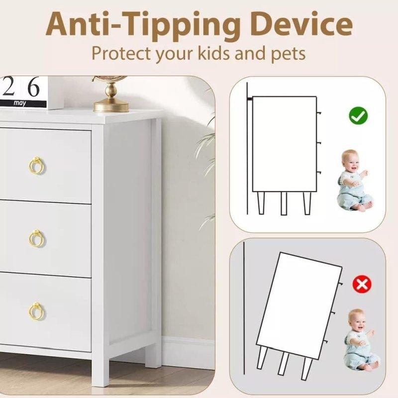 Siyah MDF ve Meşe Ahşap 4 Çekmeceli Modern Şifonyer - 311063