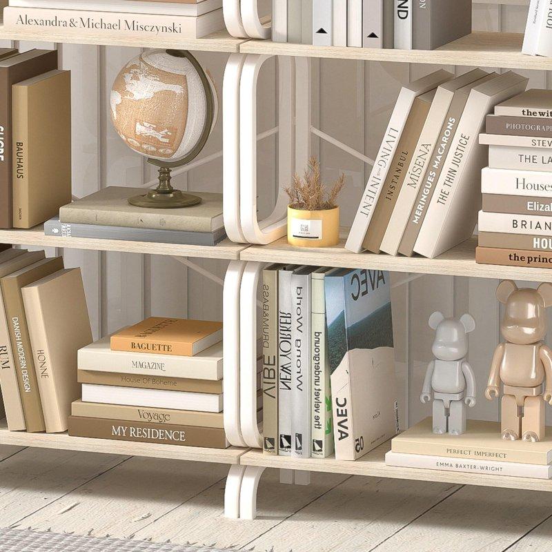 Siyah Metal Çerçeveli MDF 5 Raflı Endüstriyel Kitaplık - 161 cm - 316885