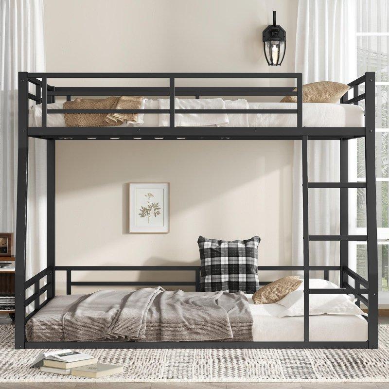 Siyah Metal Gürültü Azaltıcı Full XL Queen Ranza - 211x161x162 cm - 249171