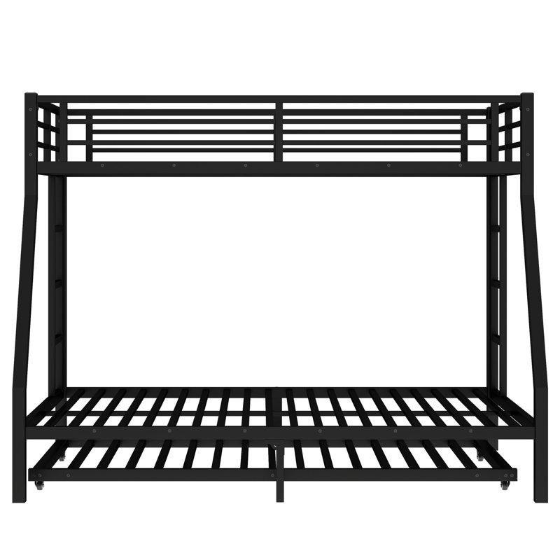 Siyah Metal Yavru Yataklı Ranza - 198x145 cm - 246368