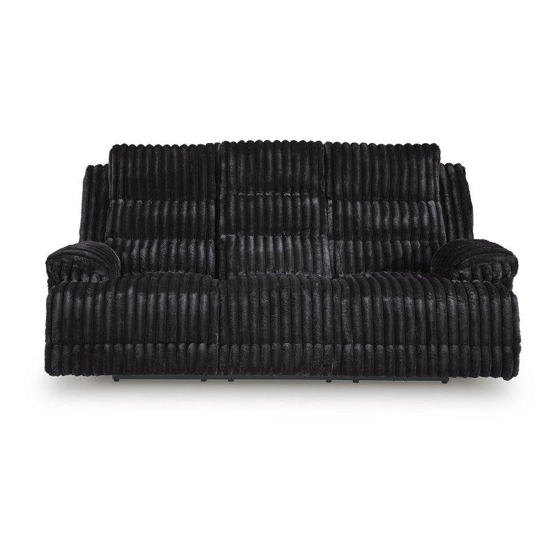 Siyah Polyester Açılır Masalı Elektrikli Mekanizmalı Bohem Koltuk - 232x112x122 cm - 279860