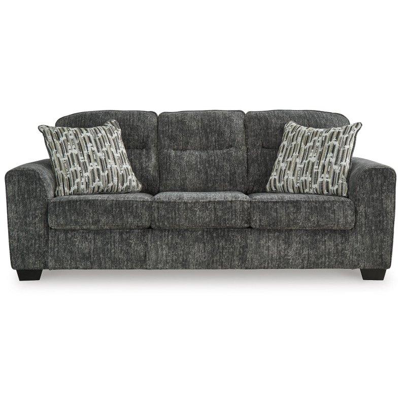 Siyah Polyester Çıkarılabilir Minderli Bohem Koltuk - 229x97x102 cm - 283494
