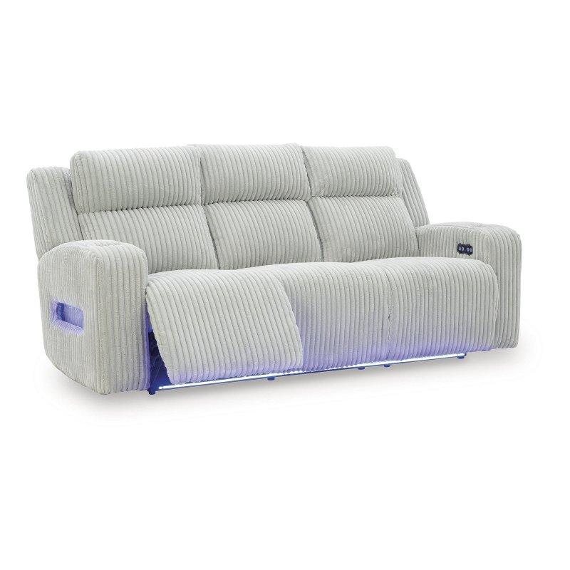 Siyah Polyester Motorlu Ayarlanabilir Başlıklı ve LED Aydınlatmalı Bohem Koltuk - 227x112x107 cm - 285354