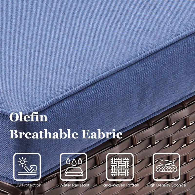 Siyah Rattan Ateş Çukurlu Minderli Bahçe Takımı - 273662