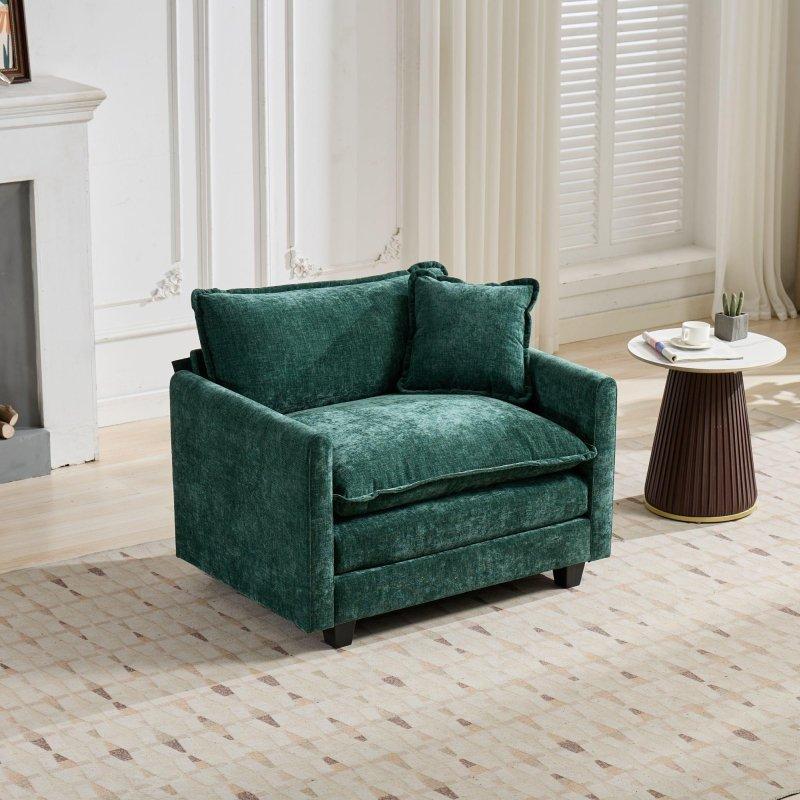 Siyah Süet Modüler Çıkarılabilir Minderli Bohem Koltuk - 56x77 cm - 288836