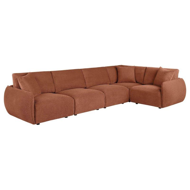 Şönil Kumaş 5 Parçalı Modüler L Köşe Koltuk - 255633