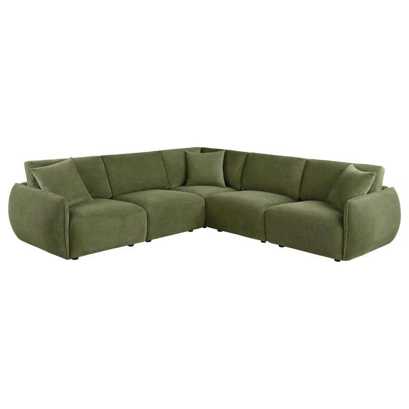 Şönil Kumaş 5 Parçalı Modüler L Köşe Koltuk - 255633