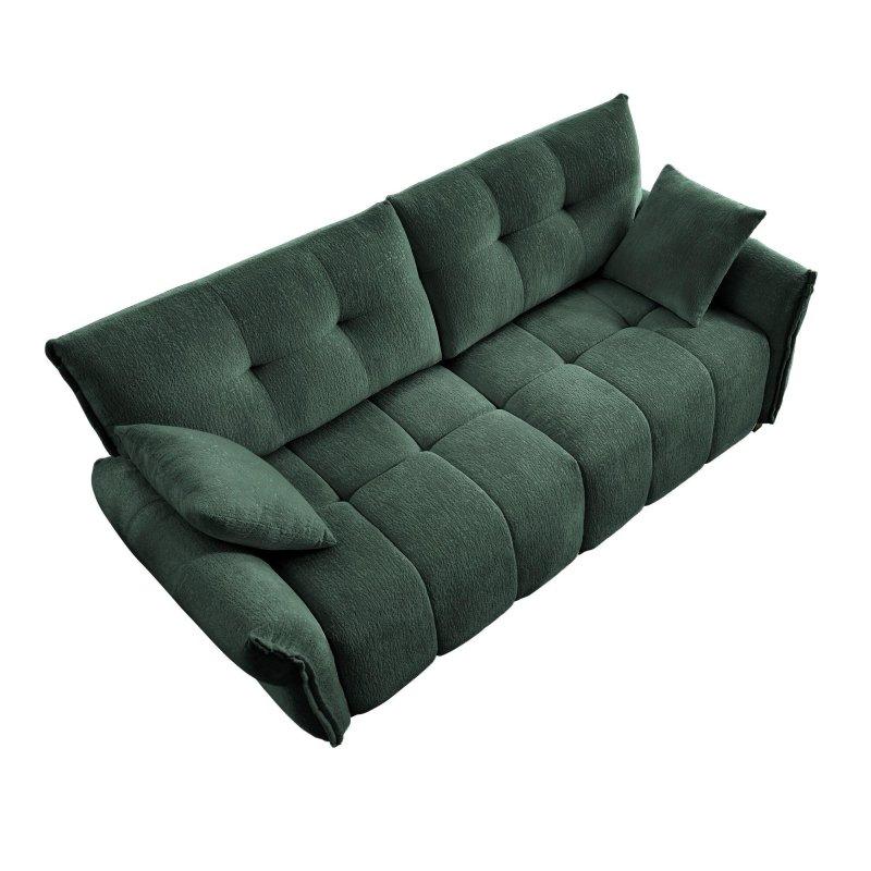 Şönil Kumaş Kapitoneli 3 Kişilik Bohem Koltuk - 200 cm - 285659