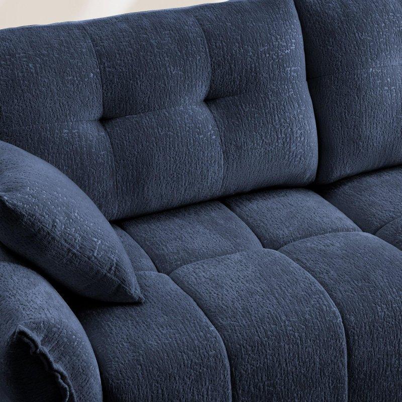 Şönil Kumaş Kapitoneli Ergonomik İki Kişilik Bohem Koltuk - 170 cm - 287512