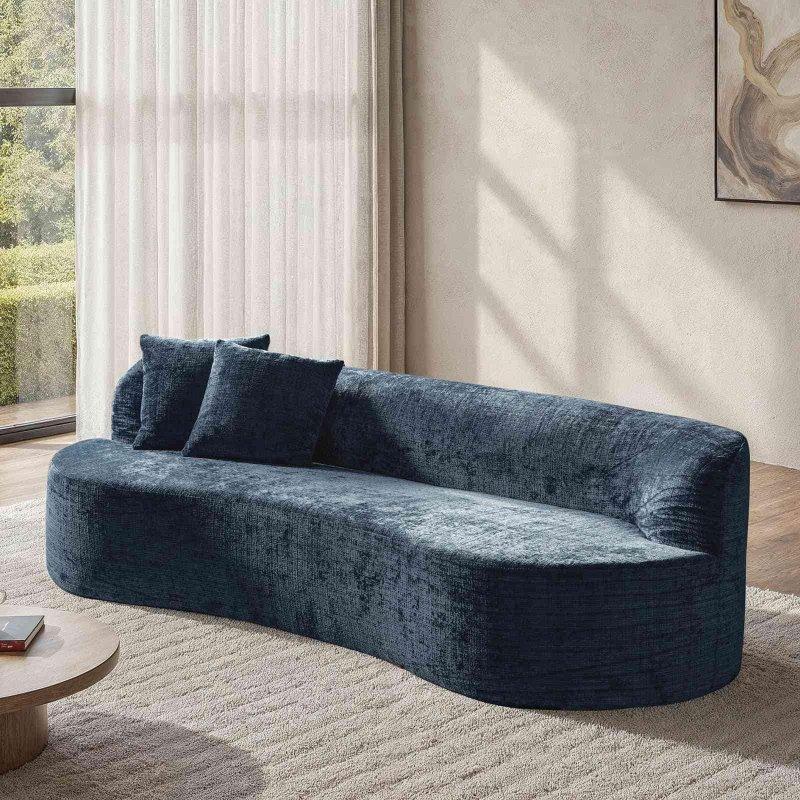 Şönil Kumaş Kolsuz Minderli Bohem Koltuk - 242 cm - 284563