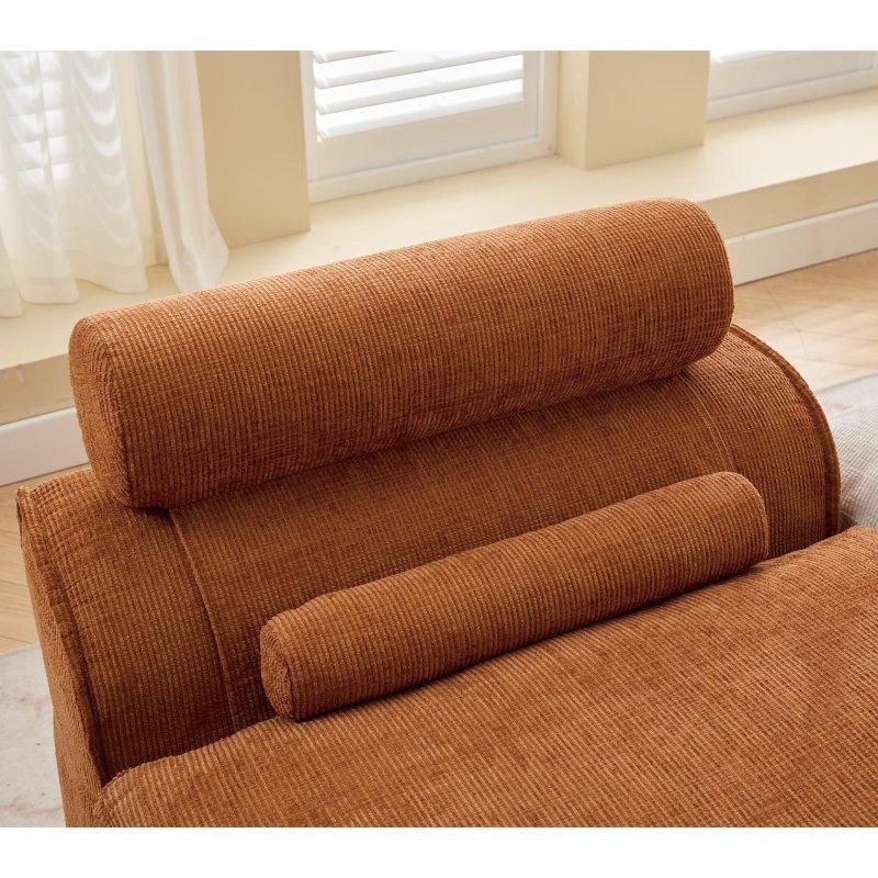 Şönil Kumaş Modüler Kolçaksız Yastıklı Bohem Koltuk - 168 cm - 284031